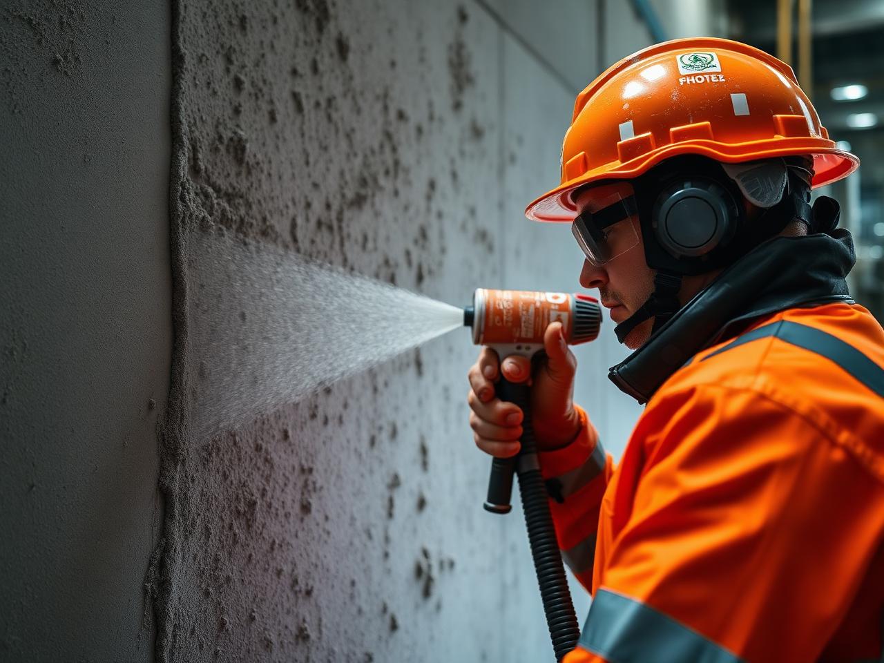 Aplicación de shotcrete